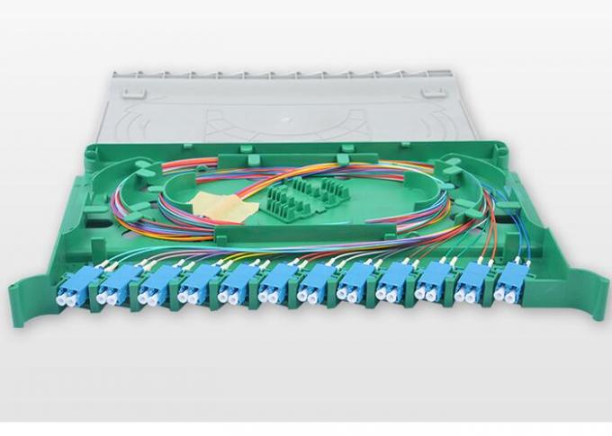 288 Core Fiber Optic Distribution Unit , Multimode 144 Port Fiber Patch Panel
