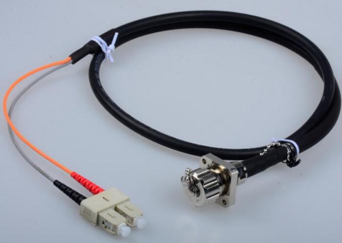 ODC Connectors Fiber Optic Patch Cord 2 Core Waterproof  For Telecommunications