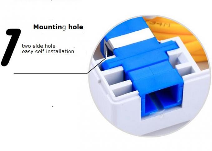 Indoor Fiber Optic Distribution Box Mini 2 Port 2 Core Fiber Wall Mount Enclosure