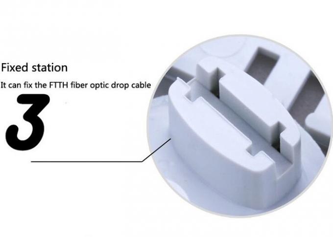 Indoor Fiber Optic Distribution Box Mini 2 Port 2 Core Fiber Wall Mount Enclosure