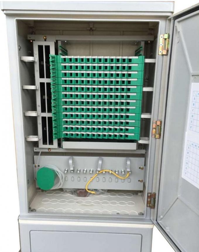 SMC Material Optical Fiber Distribution Cabinet , 144 Core Fiber Wall Mount Enclosure
