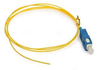China Yellow SM Pigtail Fiber Optic Cable G652D Simplex 0.9 / 2.0mm LSZH For CATV Systems supplier
