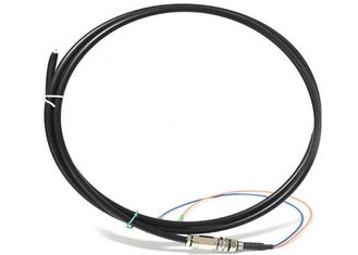 China Outdoor Optical Fiber Pigtail SC / APC 2 Core Black Jacket For Local Area Network supplier