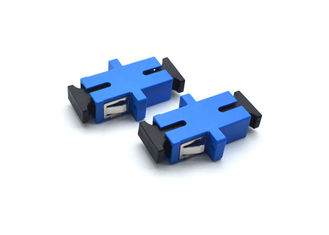 China Simplex ST Fiber Optic Adapter Blue SM / MM Single Mode With High Return Loss supplier