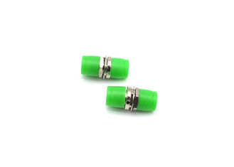 China Small D Fiber Optic Adapter Small Flange Adapter Green With UPC Coupling Face supplier
