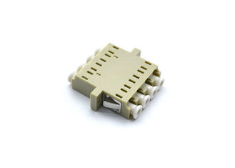China 4 Core LC Quad Adapter For TFFH , Free Samples Beige Fiber Optic Connectors supplier