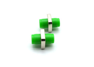 China Green Simple FC Fiber Optic Adapter Single Mode With Zirconia Sleeves ROHS Approved supplier