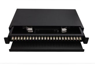 China CATV 72 Port Fiber Optic Patch Panel 24 Core SC MM Adapter ODF Low Excess Loss supplier