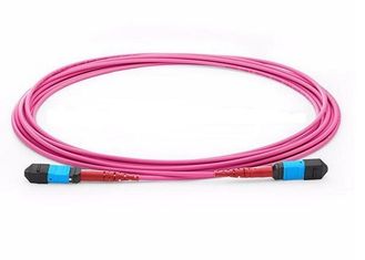 China OM1 OM2 MPO Trunk Cable , MTP - MPO Fiber Connector For LAN Network supplier