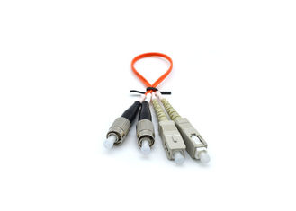 China Duplex MM LC-FC Fiber Optic Patch Cord Optical Cable LSZH FTTH Patch Cord supplier