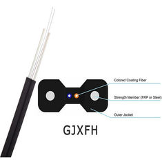 China Indoor GJXFH Fig -8 Fiber Optic Drop Cable LSZH Jacket Simple Structure supplier