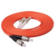 China Durable Multimode Fiber Optic Cable 1m 3ft LC UPC To FC UPC Duplex 2.0mm PVC OM1 supplier
