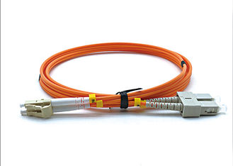China LC UPC To SC UPC Multimode Fiber Optic Cable Duplex 3.0mm LSZH OM2 850/1300nm Wavelength supplier