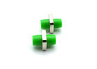 China Green Simple FC Fiber Optic Adapter Single Mode With Zirconia Sleeves ROHS Approved factory