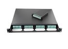 China Black Metal Frame Optical Fiber Patch Panel 96 Core Multimode  Black / Beige company