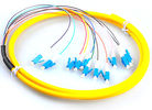 China LC / UPC Fiber Optic Jumper Cables , G657A Yellow Simplex Fiber Patch Cord factory