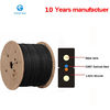 China One Core Indoor Drop Cable Bow-type GJXH Steel Wire Optical Fiber Cable factory