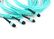 Fiber Optical MTP MPO Patch Cable , Blue 8 Core Multimode Fiber Optic Cable supplier