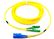 Single Mode Fiber Optic Patch Cord Duplex G652D 9 / 125 Yellow With E2000 Connector supplier